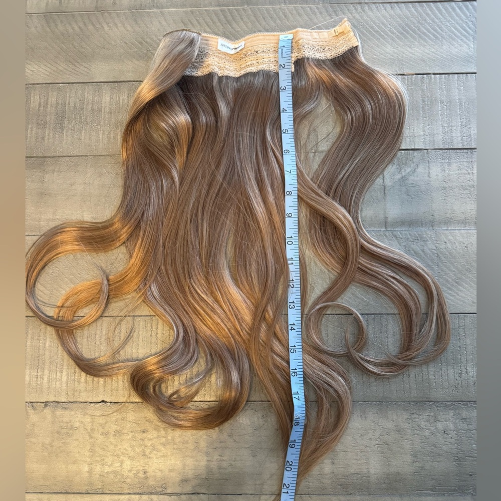 Sitting Pretty Halo Thick- 20” Dark Blonde + Light Brown Two-Tone #10-6 Kit - Picture 3 of 6